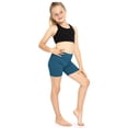 thumbnail image 2 of Stretch Is Comfort Premium Stretch Youth Girls Oh so Soft Biker Shorts| Child  Size 4 -16, 2 of 6