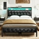 thumbnail image 1 of Cama de Plataforma GUNAITO Queen con Cabecero de almacenamiento negro, 1 of 5