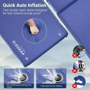 Elegear Self Inflating Sleeping Pad, 3.1 Ultra-Thick Memory Foam Camping Pad with Pillow Fast Inflating in 20s Insulated Camping Mattress Pad 4-Season Camp Sleeping Mat for Camping/Car/Tent