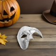 thumbnail image 4 of FELTECHELECTR Máscara de Halloween: Máscara de discoteca brillante para adultos, máscara de espejo para mascarada, para mujeres, hombres, DJ, escenario, bar, fiesta, decoración navideña, plateada., 4 of 5