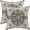 Black Grey Boho, variant on Boho Pillow Covers 18x18 Inch Set of 2,Carpet Pattern Throw Pillows Case,Black White Grey Ethnic Design Outdoor Decorative Square Linen Farmhouse Decor Cushion Covers for Home Sofa Bed Couch