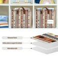 thumbnail image 4 of Yayeee Foldable Storage Basket for Shelves with Handles Set of 2 Waterproof Cloth Bins, Brown Abstract Dots, 4 of 7