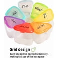 thumbnail image 4 of Weekly Pill Organizer, Medicine Organizer, 7 Day Pill Holder, Travel Pill Case (2PCS Colorful), 4 of 4
