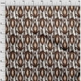 thumbnail image 4 of oneOone Cotton Flex Brown Fabric Ikat Dress Material Fabric Print Fabric By The Yard 40 Inch Wide, 4 of 4
