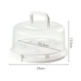 thumbnail image 5 of Sunjoy Tech Transparent 10" Cake Carrier with Lid And Handles 7 Cupcakes Carrier Holder Portable Cake Storage Container Stand, 5 of 7