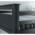 thumbnail image 3 of Powell Kiggins Kid's Twin over Twin Convertible Bunk Bed with Built-In Ladder, Black, 3 of 14