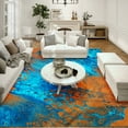 thumbnail image 2 of Addison Rugs Indoor/ Outdoor Addison Karina Abstract Washable Area Rug 9' x 12' - Cobalt, 2 of 8