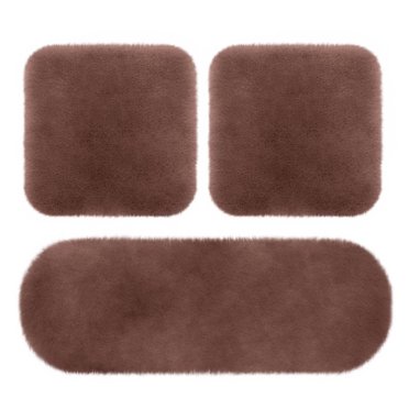 Liquidation, Coussin de Siège de Voiture Rafraîchissant, 3 Ensembles de Coussins de Siège avant de Voiture, Housse de Siège Auto d'Hiver Douce et Chaude en Fausse Fourrure de Lapin, Protecteur de Siège de Véhicule en Peluche avec Dos Antidérapant, Accessoires de Voiture