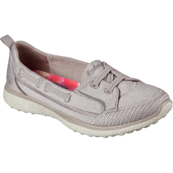 Skechers Sport Women's Fashion Sneakers Microburst Topnotch Slip-On Shoes Lightweight Comfortable Walking Shoes