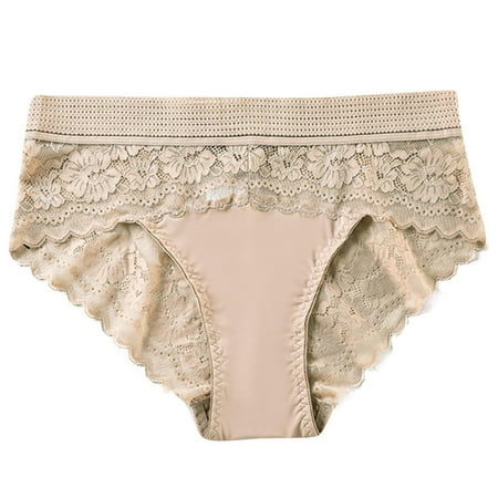 Summer Saving Clearance! THDHVS Ladies Underwear Panties Plus Size Underwear for Women Women s High Waist Large Size Panties Sexy Lace Breathable Briefs