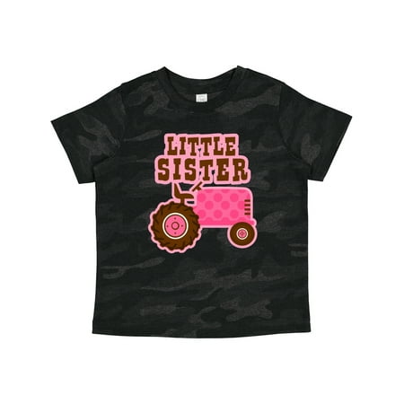 

Inktastic Pink Tractor Little Sister Girls Toddler T-Shirt