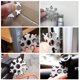thumbnail image 5 of Herramienta de copo de nieve 18 en 1 herramienta multifunción de acero inoxidable, llavero portátil destornillador herramienta abrebotellas viene con caja de regalo (paquete de 2, gris plateado) TUNC Sencillez, 5 of 5