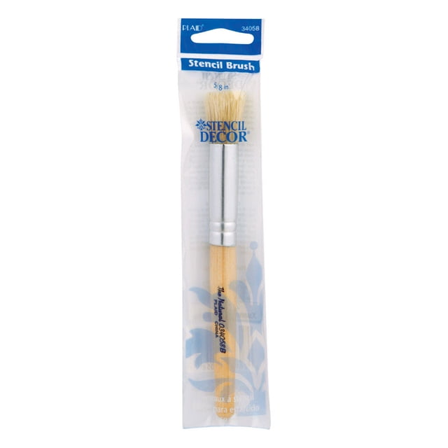 Pincel de pintura a cuadros para decoración redonda de 1,6 cm (paquete de 6)