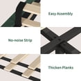 thumbnail image 3 of Bed Frame with Adjustable Headboard,Velvet Upholstered Platform Bed,Vertical Channel Tufted Design,Wooden Slat Support, No Box Spring Needed, Easy Assembly, 3 of 10
