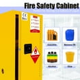 thumbnail image 2 of Yellow Safety Cabinet with Solid Lock Bolt and Internal Vent for Flammables in Oil Field, Drilling Rig, Petro - Exploration Site, 2 of 7