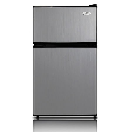 3.1 cu.ft. Double Door Refrigerator with Energy Star - Stainless Steel