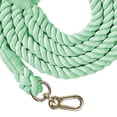 thumbnail image 5 of Handcrafted Dog Leash Multifunctional Double Head Braiding Dog Training Leash with Gold Accessories for Running, 5 of 5