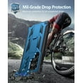 thumbnail image 2 of for Samsung Galaxy S25-Ultra Case: Military Grade Drop Proof Protection Mobile Cover with Kickstand | Matte Textured Rugged Shockproof TPU | Protective Sturdy Phone Case - Blue, 2 of 14