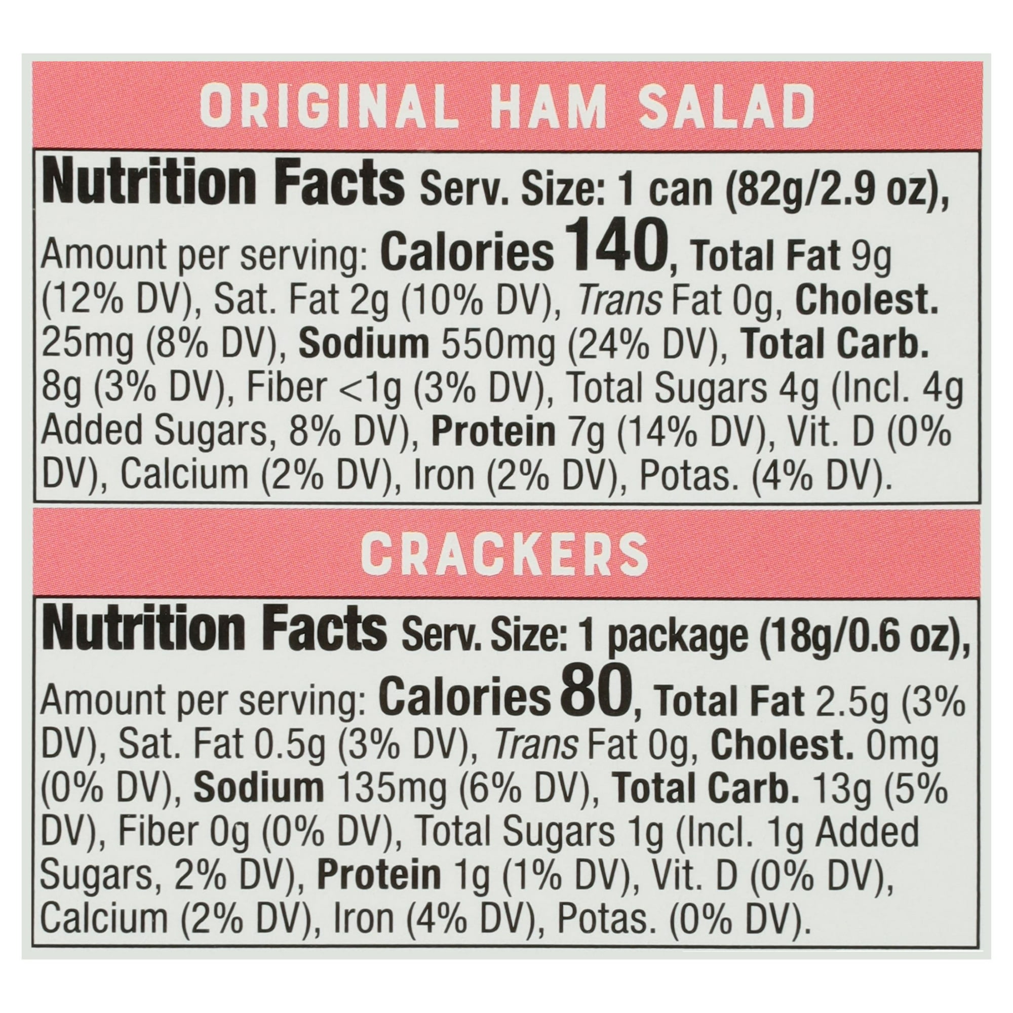 (3 pack) Bumble Bee Snack on The Run Ham Salad with Crackers Kit, 8g Protein Per Serving, Ready to Eat, Spoon Included, Shelf Stable Box, 3.5 oz