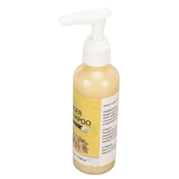 Ginger Shampoo, Moisturizing Ginger Hair Repairing Shampoo 100ml Promote Growth Relieve Itching  for Daily Use
