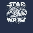 thumbnail image 2 of Men's Star Wars Millennium Falcon Initiate Hyperdrive Sweatshirt Navy Blue Medium, 2 of 4