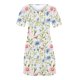 thumbnail image 4 of Puntoco Vestido De Manga Corta Para Mujer Vestido De Cuello Redondo Con Estampado Floral Blanco S,Regalos Para Mujer Joven, 4 of 6
