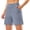 Dark Blue, variant on vigerkar High-Waisted Athletic Shorts for Women - 6" Inseam with Pockets, Soft Fabric for Running, Walking & Yoga (Dark Blue, L)