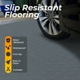 thumbnail image 2 of ziertyon Coin Pattern Garage Floor Mat, Anti-slip Texture PVC Garage Flooring Roll for under Car Parking Protect, Thickened Floor Mat for Garage, Water/Stain Resistant, 2 of 6