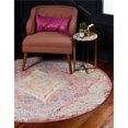 thumbnail image 1 of Unique Loom 3143168 6 x 6 Pi. Brighton Tapis Rond & 44; Rose, 1 of 1