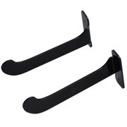 Yoga Mat Holder, Yoga Mat Wall Hanger 1Pair Acrylic Durable with Screw for Bedroom for Gym Transparent,Black