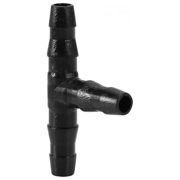 100 Pcs Tee Connectors Irrigation System, Sprinkler Irrigation T Pipe Barb Hose Fitting Joiner Drip System