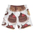 thumbnail image 7 of FORMRS Boys Swim Trunks Quick Dry Mesh Liner Boardshorts Sizes XS-XL, White Chocolate Cakes, 7 of 7