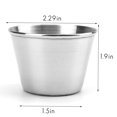thumbnail image 3 of 40x Tazas de Acero Inoxidable de Salsa, Taza para Salsa, Tazas de Condimentos Individuales, 3 of 8