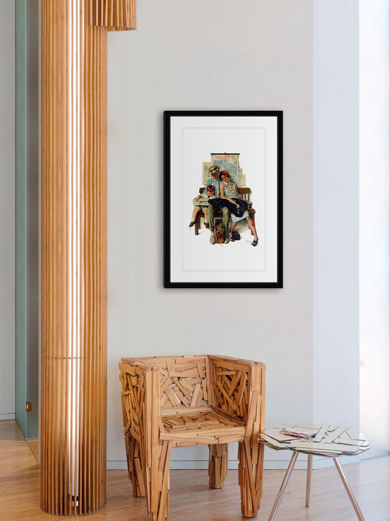 Marmont Hill Inc Norman Rockwell ''Home from Vacation' Marmont Hill Framed Art Print - Multi-color