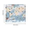 thumbnail image 5 of Bingfone Polyester Fabric Tapestry Animals Travel World Map Wall Hanging Tapestry,Daily Decorative Tapestry For Bedroom Living Room Dorm 60l X 51w Inches, 5 of 9