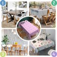 thumbnail image 4 of Pink Breast Cancer Rectangle Tablecloth 60"x84",Waterproof Polyester Rectangle Table Cloth, Wipeable Spillproof Polyester Tablecloth for Dining, Camping, Indoor and Outdoor, 4 of 5