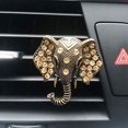 thumbnail image 1 of Ambientador para coche Difusor para coche Accesorios para coche Adornos de perfume Rejillas de aire acondicionado para coche Aromaterapia Clip de perfume para coche Diamante Elefante Dorado, 1 of 5
