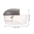 thumbnail image 3 of Weiweiguan Tortoise Tank Turtle Feeding Terrarium Turtle Basking Platform Resting Platform, 3 of 7