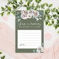thumbnail image 4 of Koyal Wholesale Share a Memory Cards, Sage Green with Cream Florals Blossoms Cards for Wedding, 4" x 6", 52-Pk, 4 of 5
