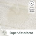 thumbnail image 4 of Softlife Bathroom Rug Soft Absorbent Microfiber Bathroom Rugs Washable Bath Mat,24"x70",Ivory White, 4 of 6