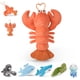 thumbnail image 1 of Peluche pesado Niuniu Daddy Lobster de 1,5 kg para niños, 1 of 9