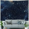 thumbnail image 4 of PRATYUS Night Sky Stars Tapestry Wall Hanging, Dark Blue Galaxy Universe Space Room Wall Art Tapestries, Starry Sky Cosmic Aesthetic Wall Tapestry for Bedroom Livingroom Office Dorm 40x30inch, 4 of 6