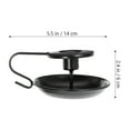 thumbnail image 5 of Iron Candle Holder Long Taper Candlestick Holder Home Centerpiece Decoration, 5 of 5