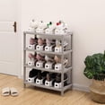 thumbnail image 4 of Langgg 8PCS Adjustable Shoes Organizers Slots Shoe Stands Foot Stands Space Saving, 4 of 8
