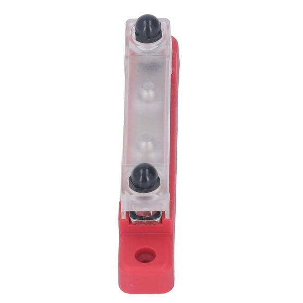 Barra Colectora De Distribución 12V-48V CC 150A - 6 Terminales M4, Cubierta Protectora Transparente, Para Coche, Camión, Caravana O Instalaciones Eléctricas