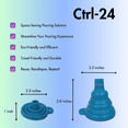 thumbnail image 5 of Clean Shower Scrub Free Daily Shower Cleaner with Ctrl-24 Reusable, Collabsible Silicone Funnel, 5 of 6