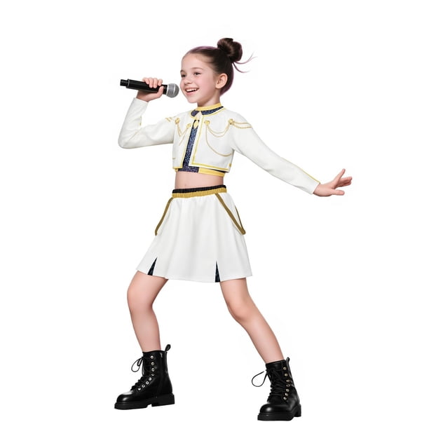Mira Kids Girls Outfits,Demon Outfit hun/er paired with trendy outfit Hildren's Hooded Athletic Tracksuit 4-16 Y 150