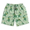 thumbnail image 2 of KLL Cute Dinosaurs in Space Men's Casual Summer Beach Shorts Hawaiian Shorts with Pockets-3X-Large, 2 of 6