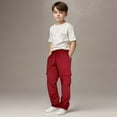 thumbnail image 3 of FAIWAD Boys Cargo Sweatpants Kids Elastic Waist Drawstring Baggy Joggers Loose Workout Athletic Pants with Pockets, 3 of 7