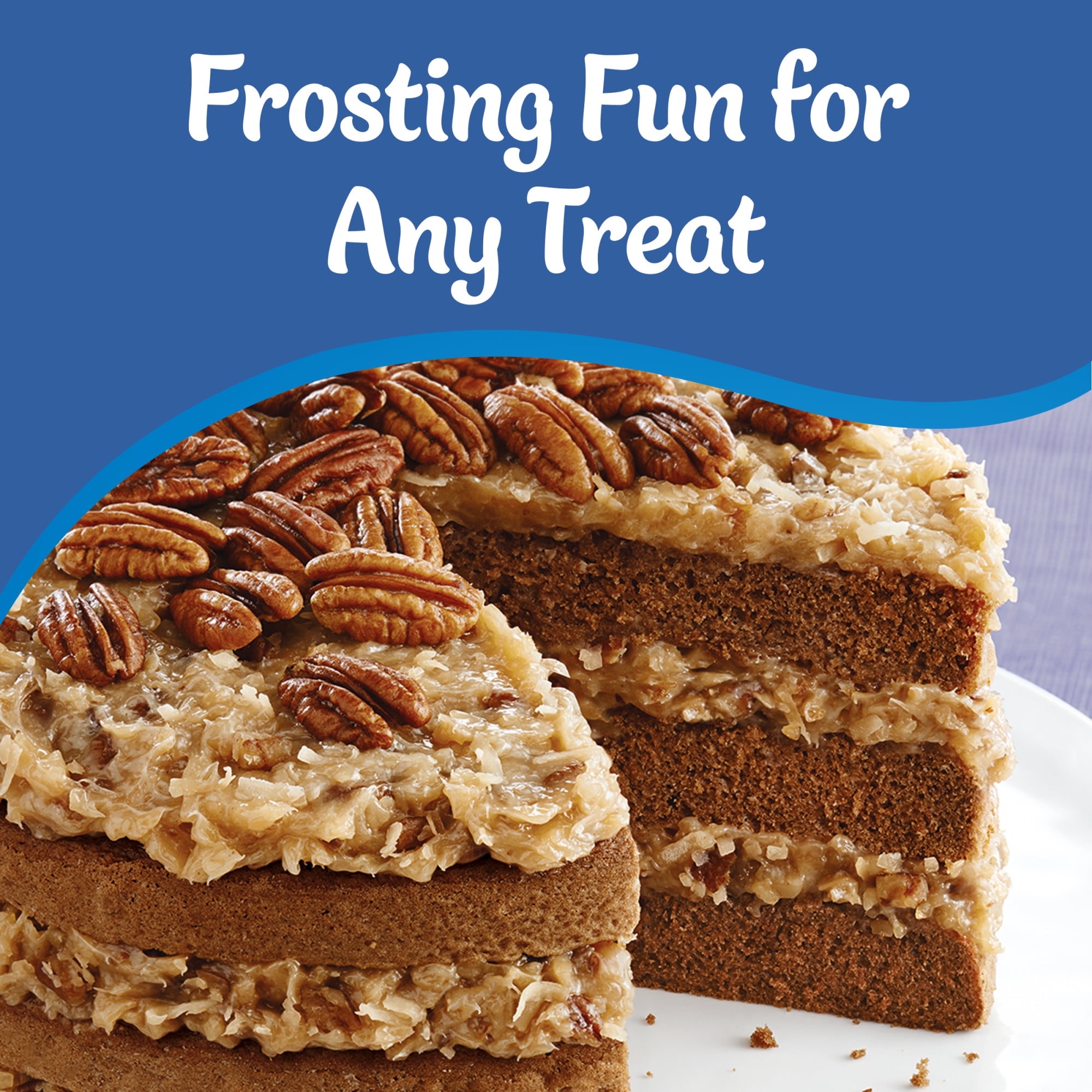 (6 pack) Pillsbury Creamy Supreme Coconut Pecan Frosting, 15 oz Tub